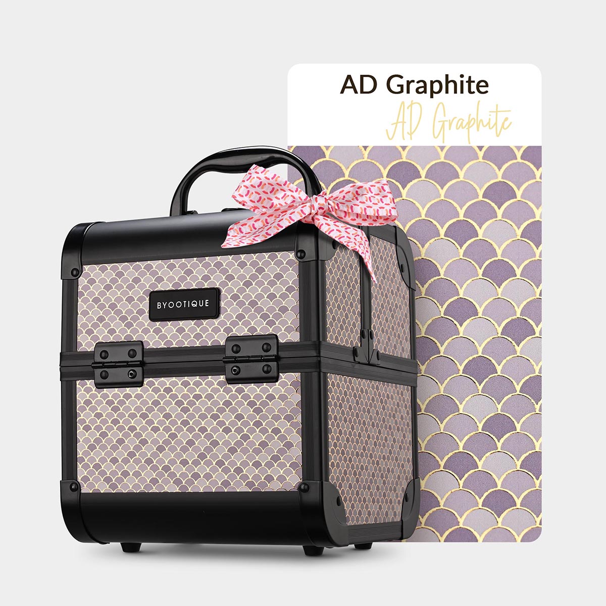 Byootique Art Deco Cube Makeup Box Cosmetic Case