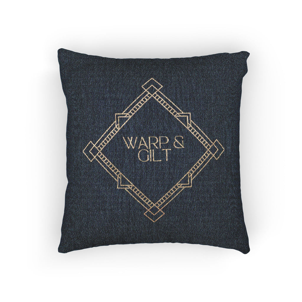 Art Deco Woven Accent Pillow  — Warp and Gilt Logo