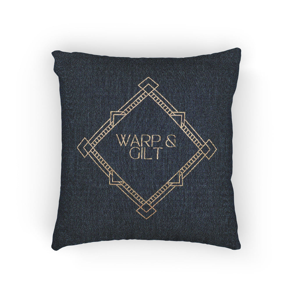 Art Deco Woven Accent Pillow  — Warp and Gilt Logo