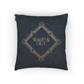Art Deco Woven Accent Pillow  — Warp and Gilt Logo