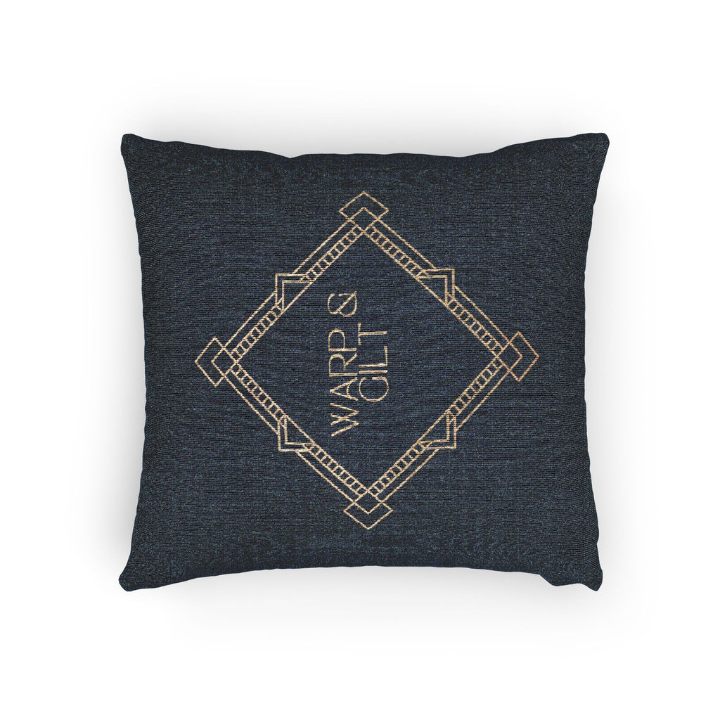 Art Deco Woven Accent Pillow  — Warp and Gilt Logo