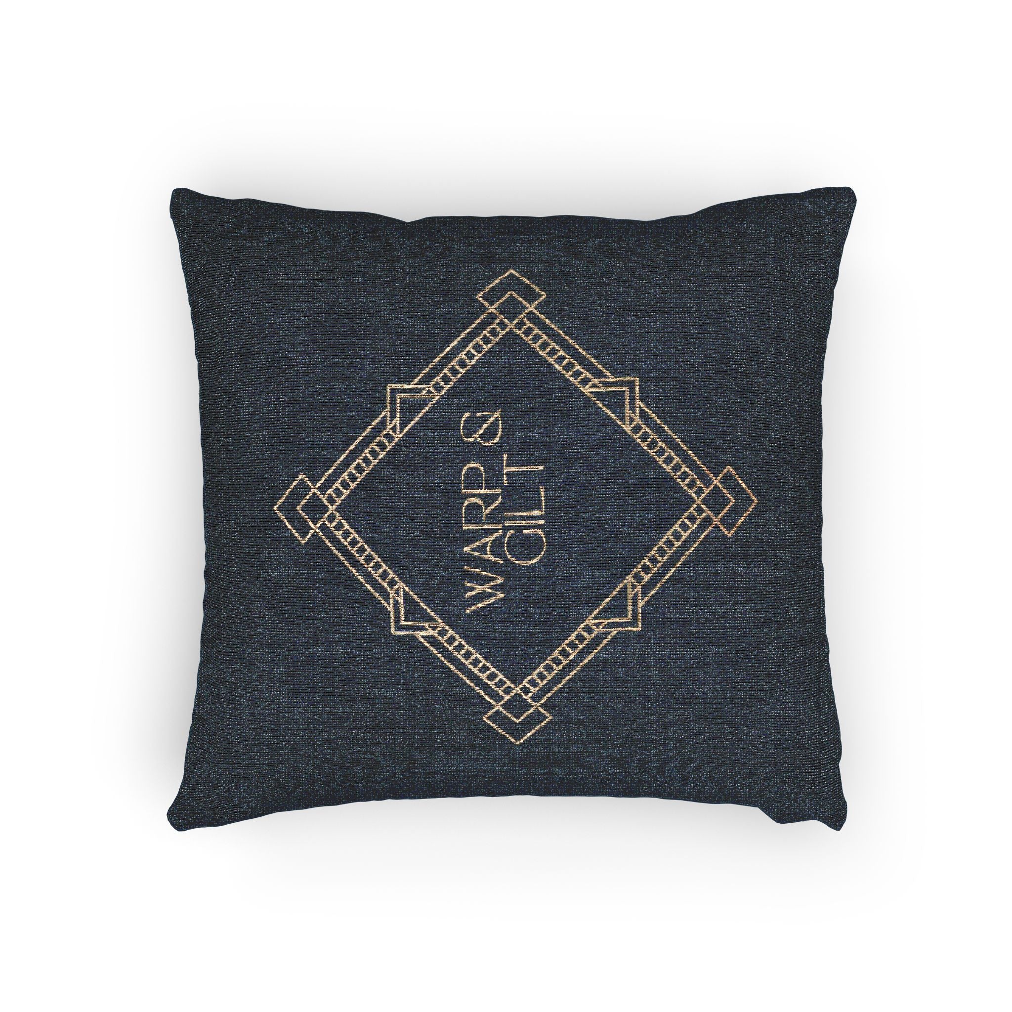 Art Deco Woven Accent Pillow  — Warp and Gilt Logo