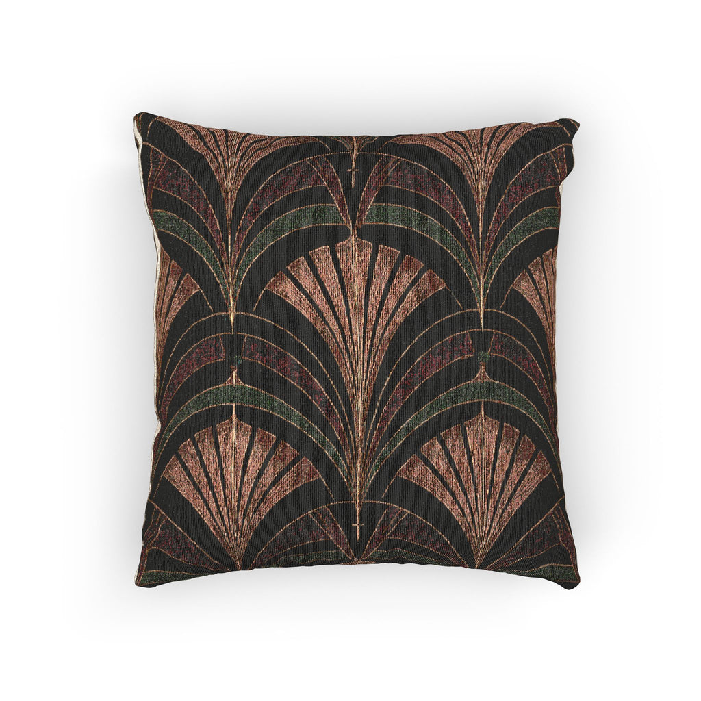 Art Deco Woven Accent Pillow — Multicolor