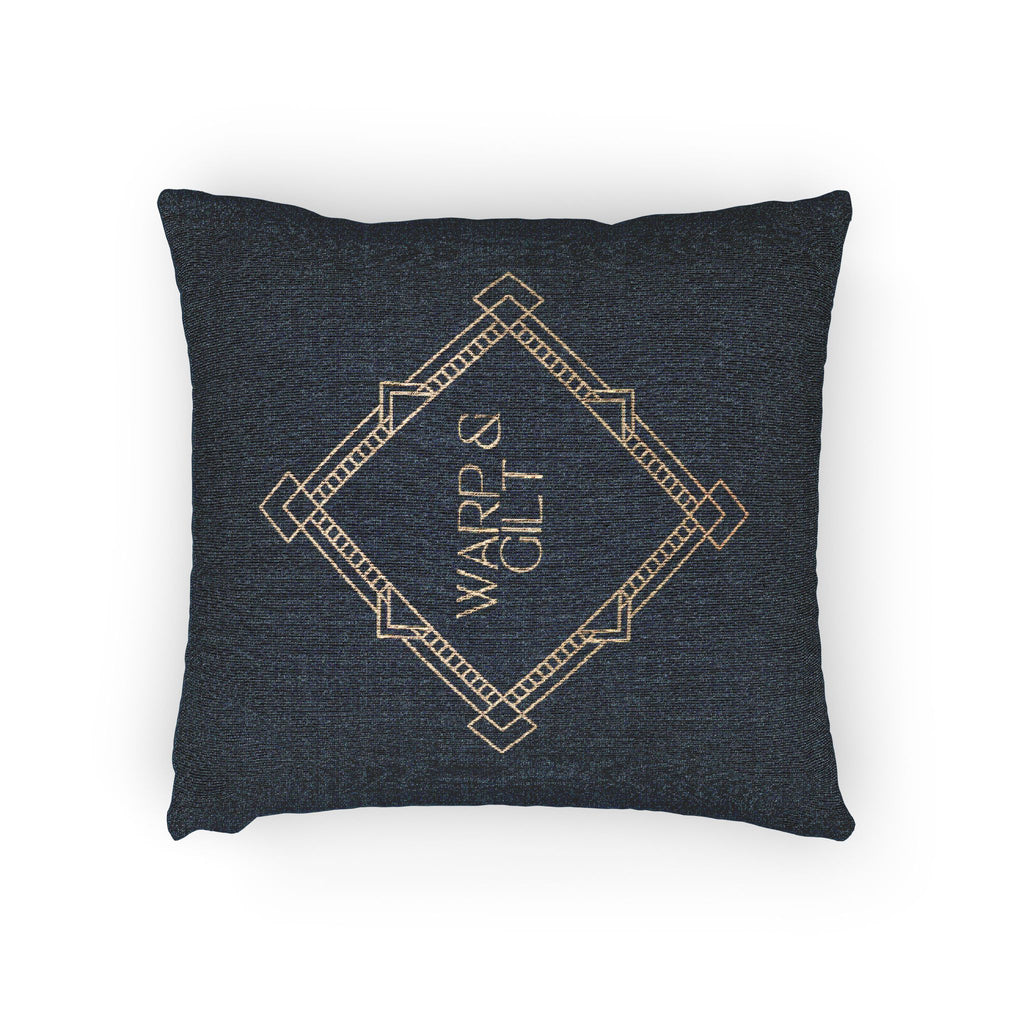 Art Deco Woven Accent Pillow  — Warp and Gilt Logo