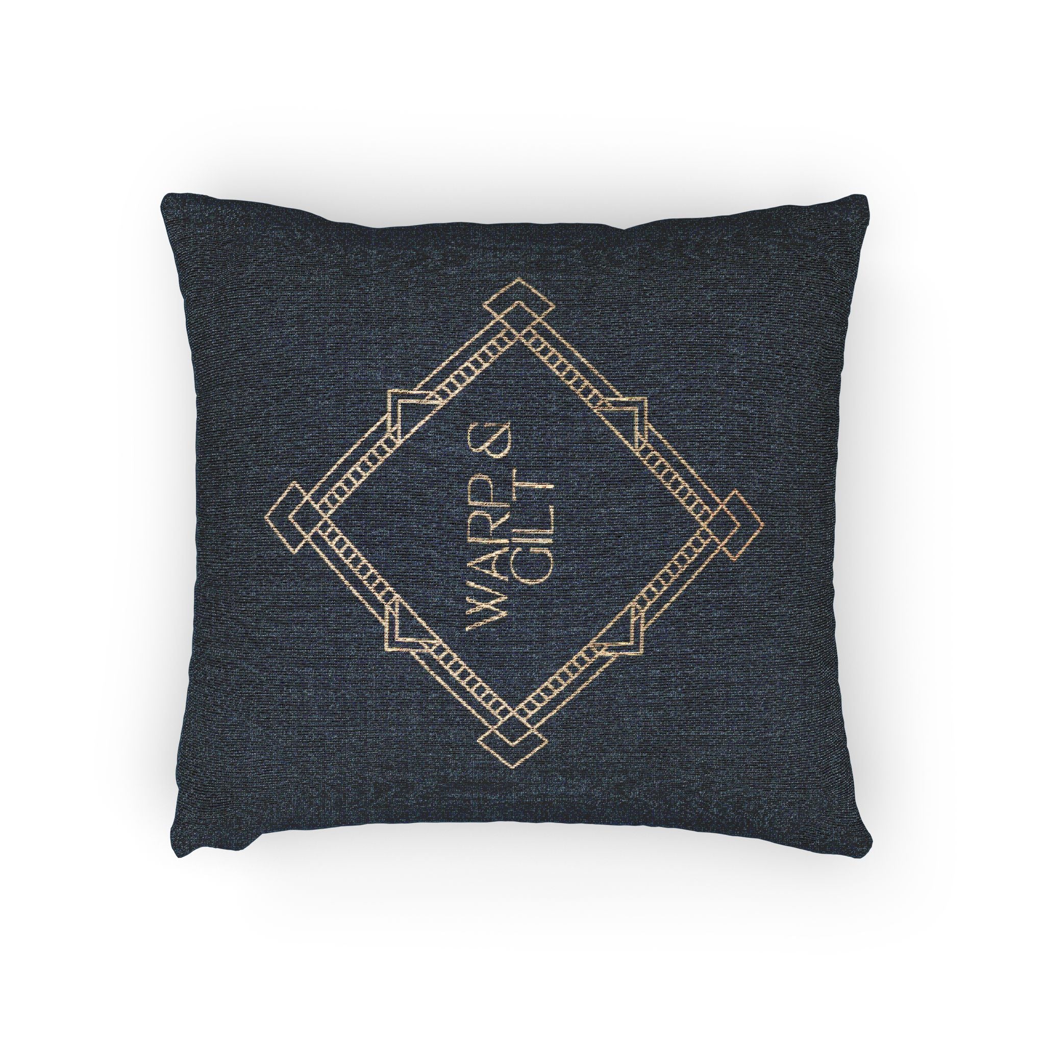 Art Deco Woven Accent Pillow  — Warp and Gilt Logo