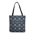 Art Deco Woven Tote — Blue
