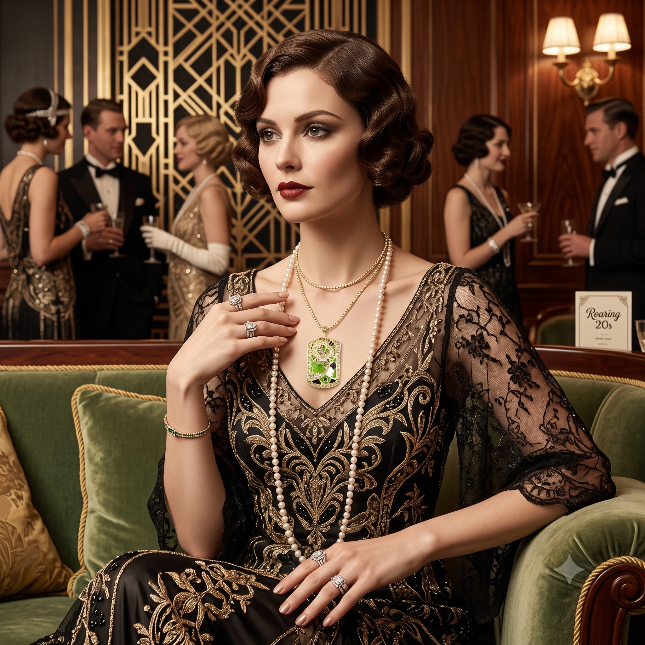 Art Deco Pendant Necklace