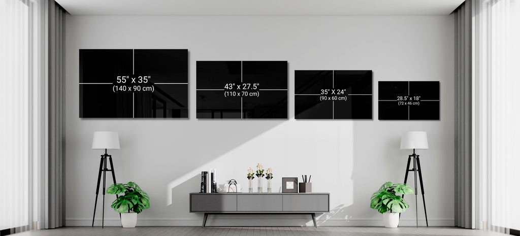 Three Dots Glass Wall Art